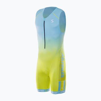 Triathlonanzug für Herren Synergy Elite Sleeveless Trisuit mint/yellow