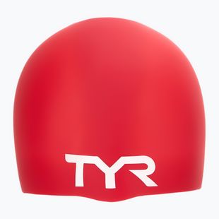 TYR Wrinkle Free Badekappe rot