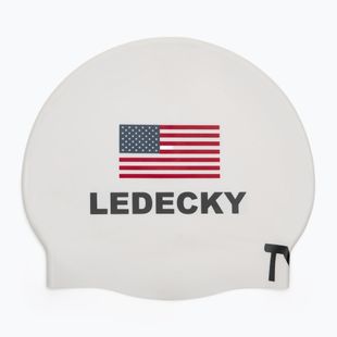 Schwimmkappe TYR Ledecky Silicone white