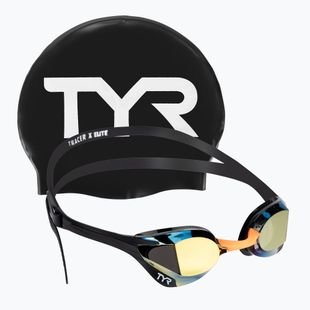 TYR Tracer-X Elite Verspiegelt gold/schwarz Schwimmbrille