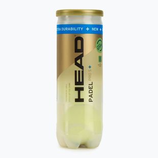 Padel-Bälle HEAD Padel Pro S+ 3 Stk. yellow
