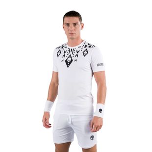 Herren HYDROGEN Tribal Tech Tennisshirt weiß T00530001