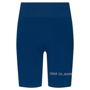 Damen Trainingsshorts Gym Glamour Bikery push up blau 317