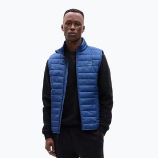 Herren GAP V-Frch Logo Puffer blaue ärmellose Trainingsjacke