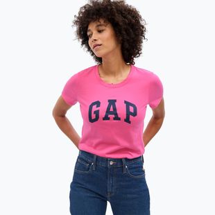 GAP V-Gap SS Klassisches Damen-T-Shirt standout pink