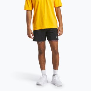 Shorts Reebok Athlete Hype 2-IN-1 black/electric yellow