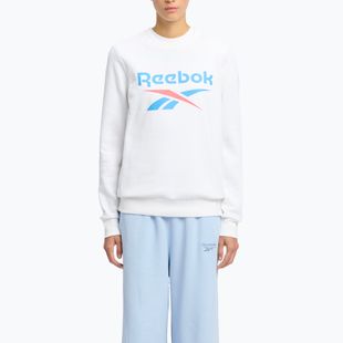 Reebok Identity Big Logo Fleece Crew Damen Sweatshirt weiß/koralle/blau