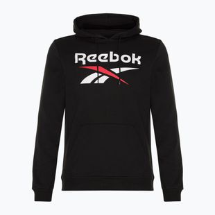Hoodie Sweatshirt Herren Reebok Identity Big Logo Fleece Hoodie black/white/vector red