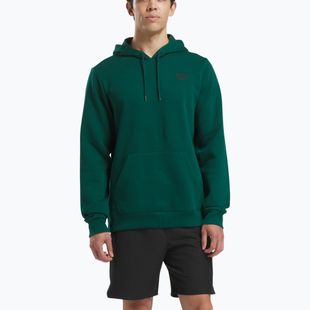 Hoodie Sweatshirt Herren Reebok Identity Small Logo Fleece collegiate green