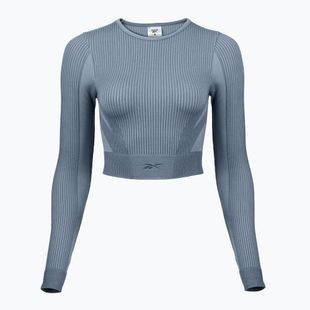 Trainings Longsleeve Damen Reebok RBK Lab Seamless Crop upgrade blue