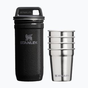 Camping-Schnapsgläser Stanley Pre-Party 60 ml 4 pack Hammertone Black