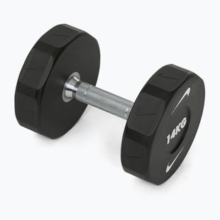 Chromierte Hantel Nike Strength Pro Urethane Dumbbell 14 kg black/white