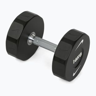 Chromierte Hantel Nike Strength Pro Urethane Dumbbell 16 kg black/white