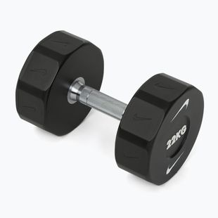 Chromierte Hantel Nike Strength Pro Urethane Dumbbell 22 kg black/white