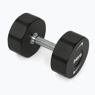 Chromierte Hantel Nike Strength Pro Urethane Dumbbell 24 kg black/white