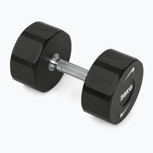 Chromierte Hantel Nike Strength Pro Urethane Dumbbell 28 kg black/white