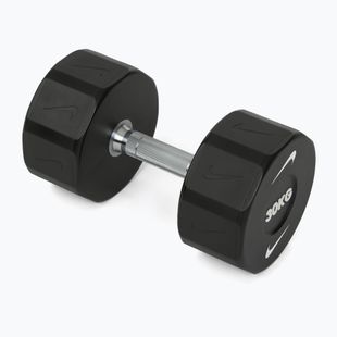 Chromierte Hantel Nike Strength Pro Urethane Dumbbell 30 kg black/white