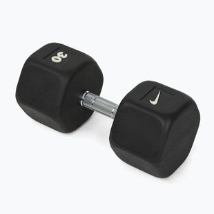 Gummierte Hantel Nike Strength Hex Dumbbell 30 kg black/white