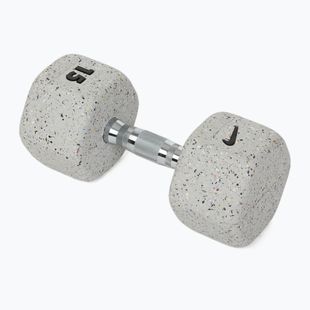 Gummierte Hantel Nike Strength Grind Hex Dumbbell 15 kg wolf grey