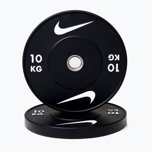 Bumper-Gewichtsscheiben Nike Strength Rubber Bumper Plates 10 kg black/white