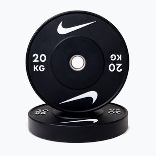 Bumper-Gewichtsscheiben Nike Strength Rubber Bumper Plates 20 kg black/white