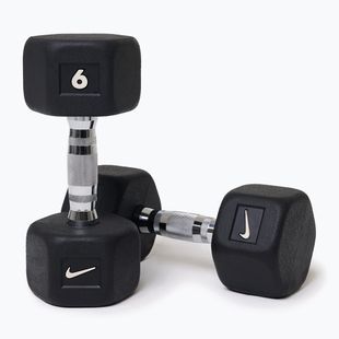 Kurzhanteln Nike Strength Hex Dumbbell 2 x 6 kg black/white