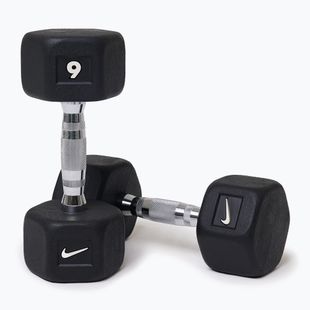 Kurzhanteln Nike Strength Hex Dumbbell 2 x 9 kg black/white