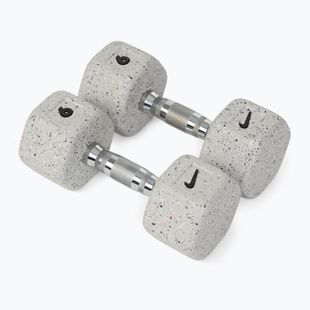 Kurzhanteln Nike Strength Grind Hex Dumbbell 2 x 9 kg wolf grey