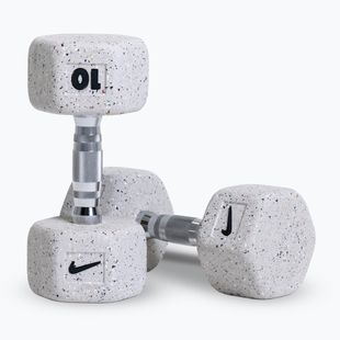 Kurzhanteln Nike Strength Grind Hex Dumbbell 2 x 10 kg wolf grey