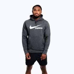 Herrenpullover Nike Strength Hoodie charcoal/white