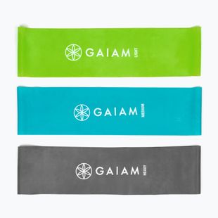 Fitness-Trainingsbänder Set Gaiam 63578 3 szt. black/blue/green