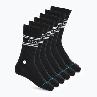 Stance Basic Crew Socken 6 Paar schwarz