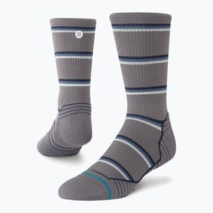 Socken Stance Multistripe Run Ribbed Crew dark/grey