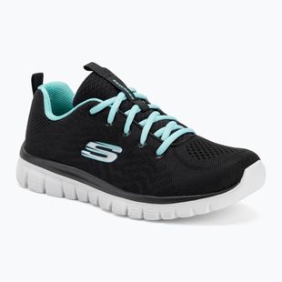 SKECHERS Graceful Get Connected Damen Trainingsschuhe schwarz/türkis