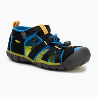 KEEN Seacamp II CNX Kindersandalen schwarz/brillantblau