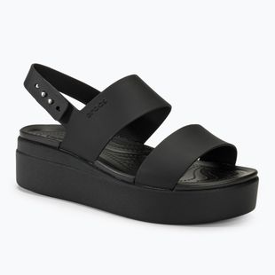 Crocs Brooklyn Low Wedge Damen Sandalen schwarz/schwarz