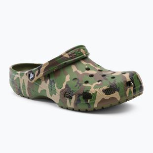 Crocs Classic Printed Camo Clog armeegrün/multi flip-flops