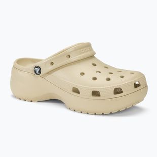 Damen Crocs Classic Platform Clog Knochen Flip-Flops