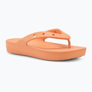 Flip-Flops Damen Crocs Classic Platform papaya