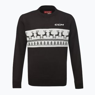 CCM Herren Pullover Ugly Christmas schwarz/weiß