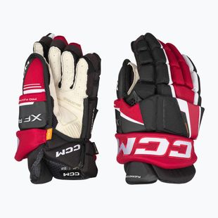 CCM Tacks XF Pro SR Hockeyhandschuhe schwarz/rot/weiß