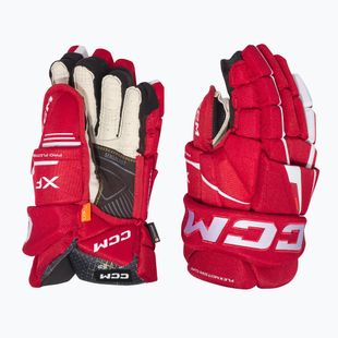 CCM Tacks XF SR rot/weiße Hockeyhandschuhe
