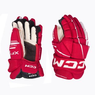 CCM Tacks XF80 SR rot/weiße Hockeyhandschuhe
