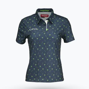 Damen Poloshirt CCM Golf Polo Palms dark mint