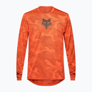 Herren Radfahren Longsleeve Fox Racing Ranger Tru Dri blutorange