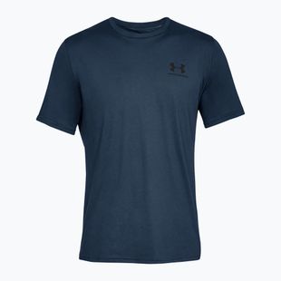 Shirt Herren Under Armour Sportstyle Left Chest academy/black