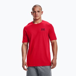 Under Armour Sportstyle Left Chest SS Herren Trainings-T-Shirt rot/schwarz