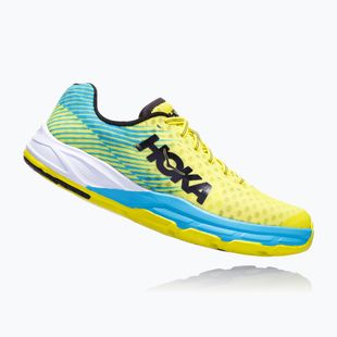 HOKA Evo Carbon Rocket Herren Laufschuhe citrus/cyan