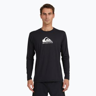 Herren Quiksilver Solid Streak Schwimmen Longsleeve schwarz