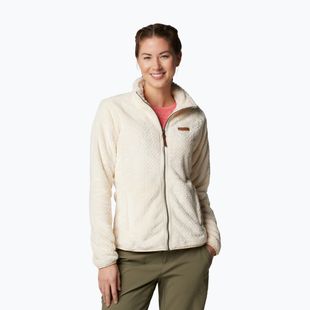 Damen-Fleecejacke Columbia Fire Side II Sherpa Full Zip chalk